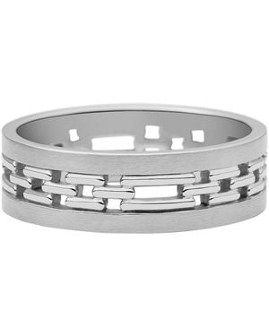 Fossil Bague Acier Inoxydable 32021950 - Métallisé