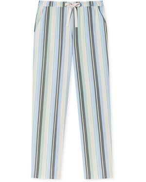 Schiesser Mix & Relax Webhose Lang' Pyjamaunterteil - Blau