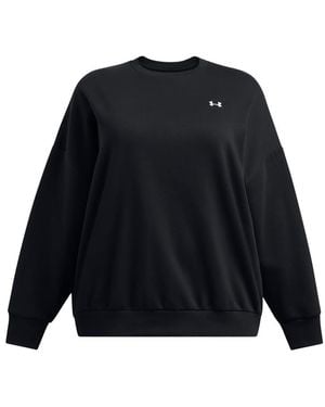 Under Armour Rival Fleece Oversized Crew, - Black
