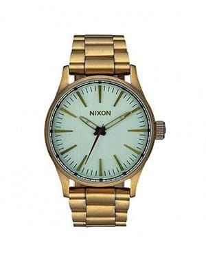 Nixon Watch Sentry 38 Ss Analogue Quartz Stainless Steel Coated A4502230/00 - Metallic