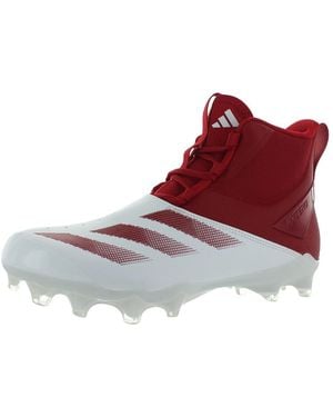 adidas Mens Adizero Chaos Football Trainers Shoes - Red, White, Red, White, 12.5