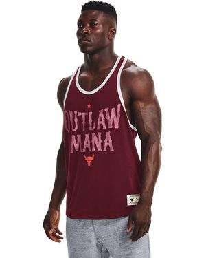 Under Armour Tank Top Cotton/polyester Blend 1367120 Wine - Red