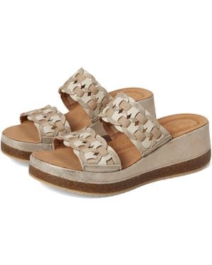 Clarks Sandali da donna Kassanda Mule con zeppa - Metallizzato