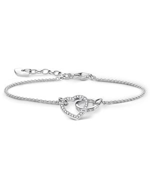 Thomas Sabo Braccialetto ad Anello da Donna Argento 925 - Bianco