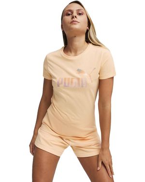 PUMA Ess+ Summer Daze Te 679921 -T-Shirt - Natur