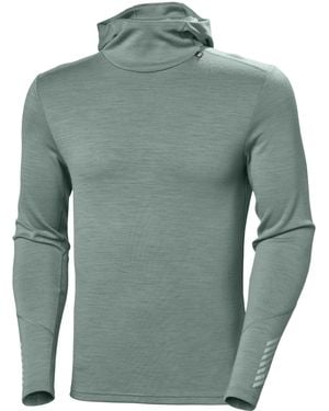 Helly Hansen S Lifa Merino Midweight Hoodie Sweatshirt - Green