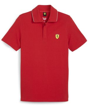 PUMA Ferrari Race Short Sleeve Polo L - Rosso