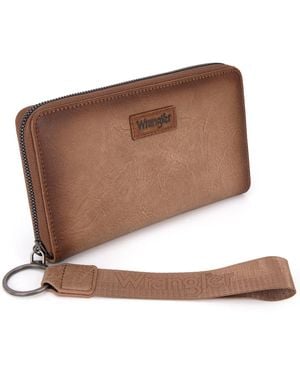 Wrangler Portafoglio da donna con laccetto da polso - Marrone