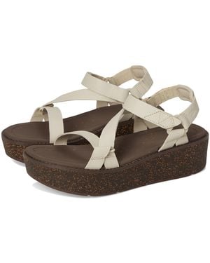 Teva Madera Wedge Shoes 7 B - Metallic