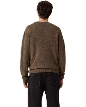 Levi's Uomo Original Housemark Pullover Neppy Fleck Dundalk Multi Colour M - Nero