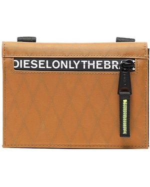DIESEL X08219p4272 Sail Cross Folding Wallet With Strap - White