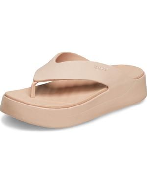 Crocs™ Flip,getaway Platform Patent Flip,pink Caramel,4 Uk