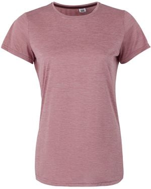 Regatta S Fingal Edition Marl T-shirt Base Layer Quick Dry Sports Top Dusty Rose - Purple