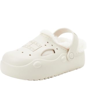 Tommy Hilfiger Tommy Jeans Hausschuhe Freedom Mule Plüsch - Schwarz