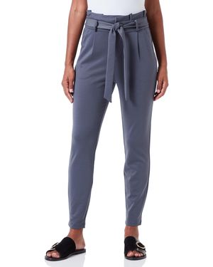 Vero Moda Vmluccaeva Hr Paperbag Pant Ga Noos - Blue