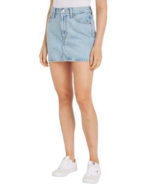 Tommy Hilfiger Gonna in Jeans Donna Minigonna - Blu