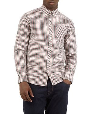 Ben Sherman Ls Signature House Check Freizeithemd - Rot