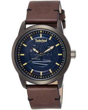 Timberland Orologio Analogico Quarzo Uomo con Cinturino in Pelle TBL15632JSU.03 - Blu