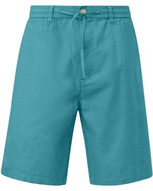 S.oliver Bermuda aus Leinenmix - Blau