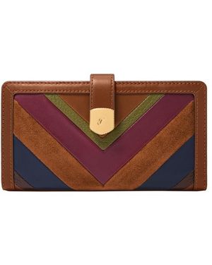 Fossil Lennox Bi-fold Wallet - Red