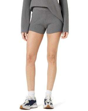 The Drop Faith Pull-on Ribbed Sweater Shorts - Grau