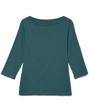 Vero Moda Vmpanda Modal 3/4 Top JRS Noos Langarmshirt - Grün
