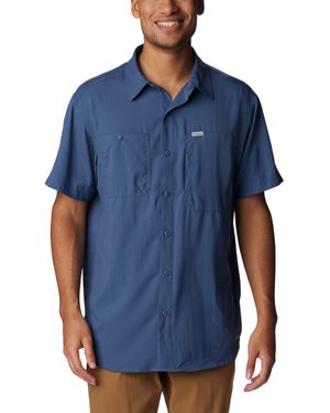 Columbia Silver Ridge Utility Lite Short Sleeve Hiking Shirt - Blue