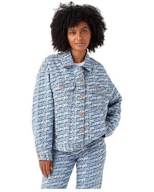 Wrangler Jumbo Trucker Jacket Denim - Blue