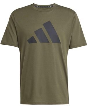 adidas Train Essentials Feelready Logo Training Tee - Groen