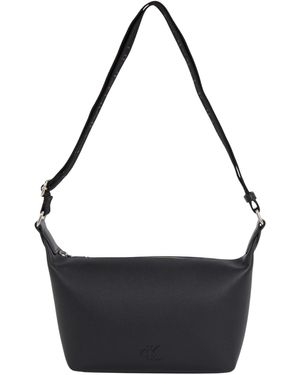 Calvin Klein Donna Borsa a Spalla Ultralight con Zip - Nero