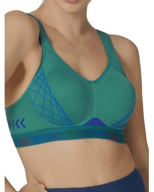 Triumph Triaction Cardio Cloud P Ex Racerback Sports Bra - Green