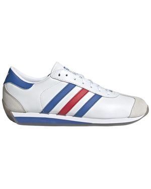 adidas Mens Country Ii Running Trainers Shoes - Red, White, Multi, 6 Wide - Blue