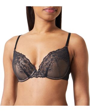 Triumph Bright Spotlight Whu Bikini Top, - Black