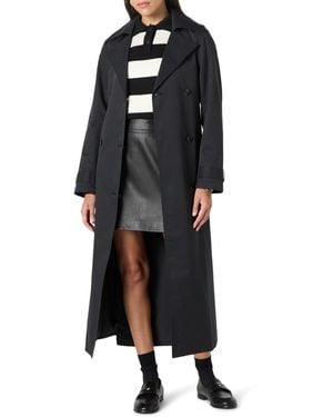The Drop Emilia Elongated Trench Trenchcoats - Schwarz