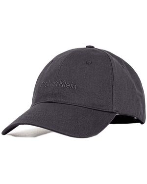 Calvin Klein Uomo Cappellino Embroidery in Cotone - Blu