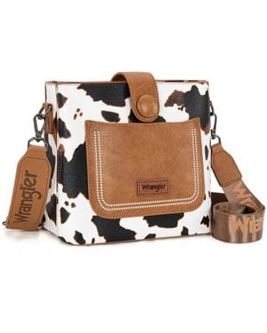 Wrangler Crossbody Purses For Cute Handbag And Shoulder Bag For Ladies - Brown