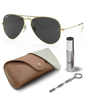 Ray-Ban RB3025 Aviator Pilot Sonnenbrille - Grau