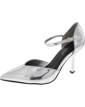 Marc Fisher Haben Patent Pointed Toe Pumps - White