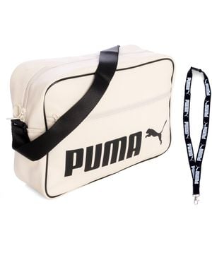 PUMA Borsa – Borsa a tracolla – Campus Reporter Retro Bag – Cordino - Neutro