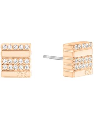 Calvin Klein Pendientes Beautiful Bronze Earrings with Crystals 35000372 sCK1394 Marca - Metálico
