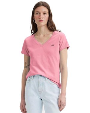 Levi's Perfect V-neck - Rosa