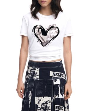 Desigual TS_Letter Blouse - Blanco