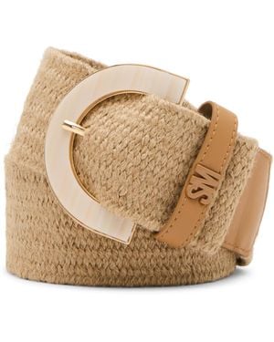 Steve Madden Delray Stretch Belt - Natural