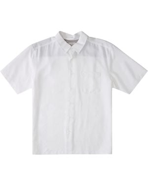 Quiksilver Mens Centinela 4 Button Up Comfort Fit Pocket Collared Shirt - White