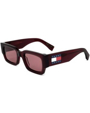 Tommy Hilfiger Tj 0086/s C9a Red 49/24/150 Unisex Sunglasses - Black