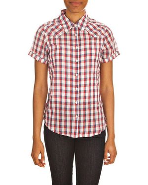 Wrangler Sammy – Bluse mit kurzen Ärmeln – - Rot