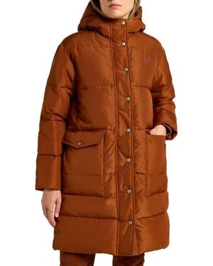 Lee Jeans Long Puffer Jacket Jacke für - Braun