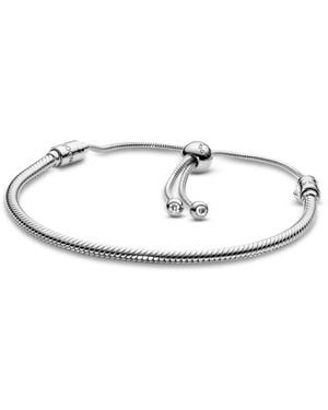 PANDORA Bracciale con Charm Donna argento - 597125CZ2 - Bianco