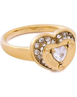 Guess Ring Roestvrij Staal Jubr05552jwyg56 56 - Metallic