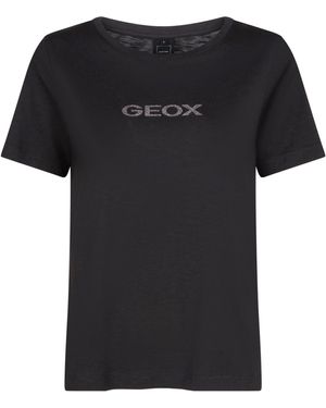 Geox W T-shirt Logo - Black